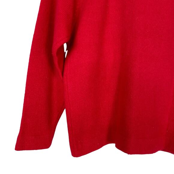 Vintage Cardigan Sweater Red Womens Size Medium‎ Lambswool Angora Rabbit Hair - Picture 7 of 9